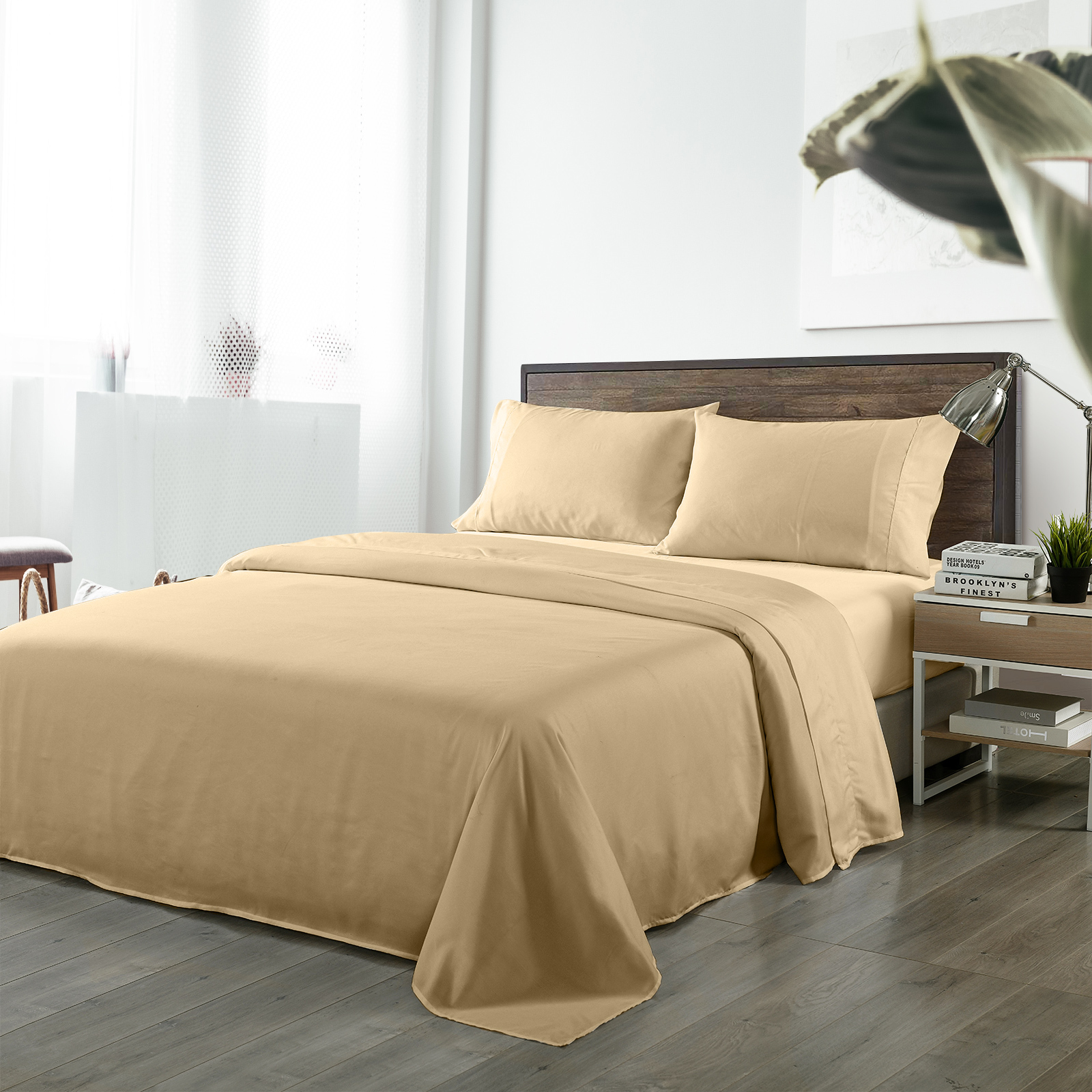 Royal Comfort Blended Bamboo Sheet Oatmeal King