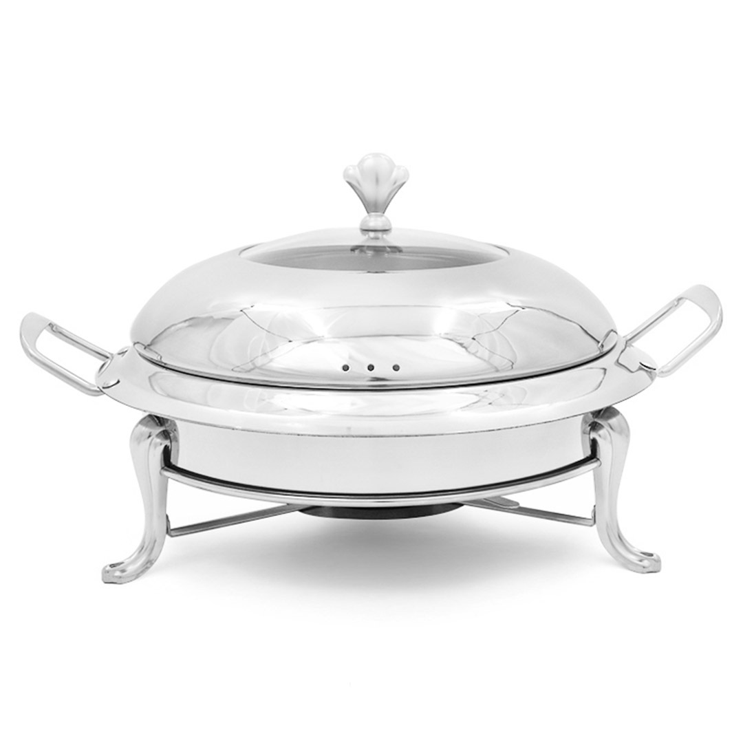 Stainless Steel Round Buffet Chafing Dish Cater Food Warmer Chafer with ...