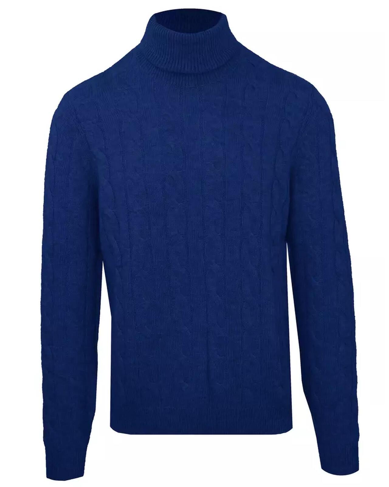 Malo Cable And Ribbed Wool And Cashmere Turtleneck M Men