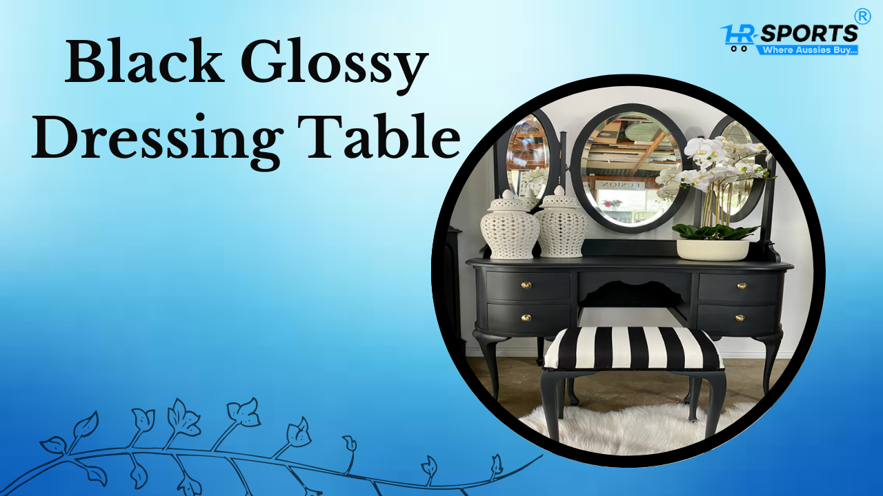 Black Glossy Dressing Table