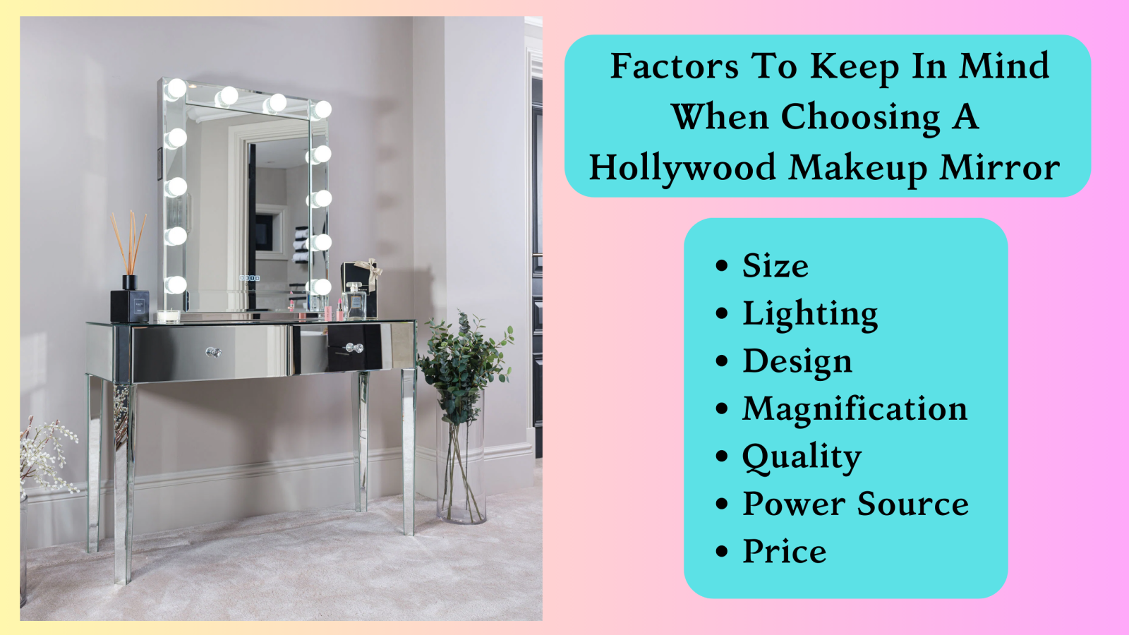 choosing a Hollywood makeup mirror