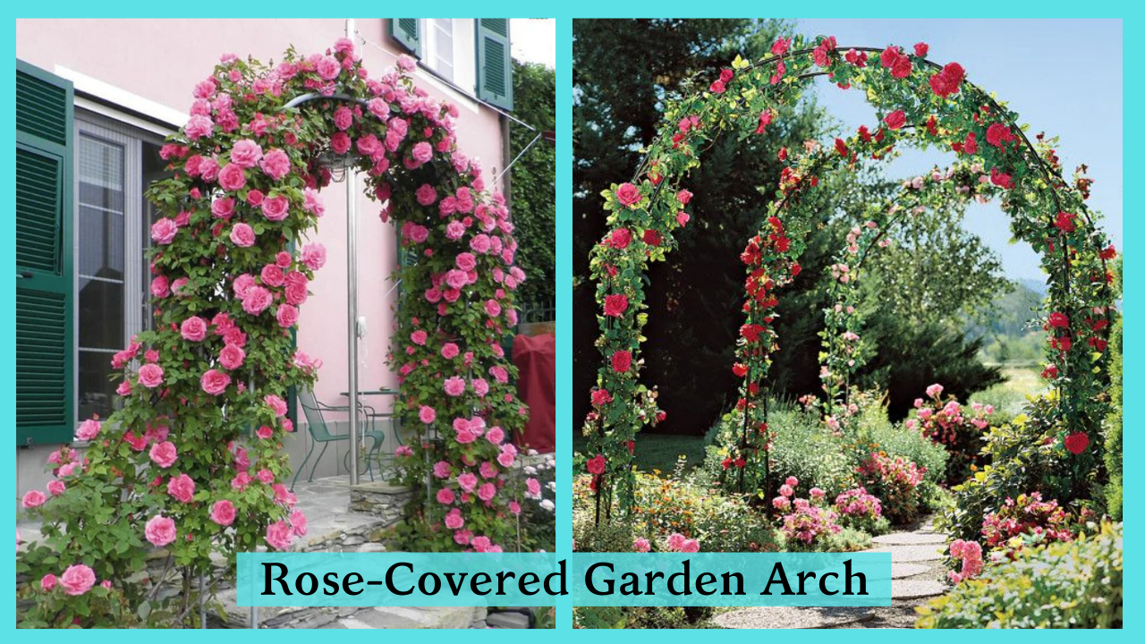 Rose-Covered Garden Arch