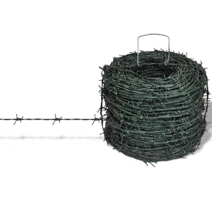 Barbed Wire Entanglement Wire Green Wire Roll 100 m