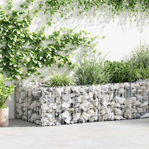 Gabion Planter Galvanised Steel 180x90x50 cm