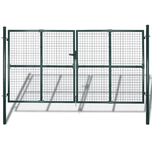 Fence Gate Powder-Coated Steel 306 x 200 cm