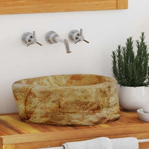 Sink 45x35x15 cm Fossil Stone Cream