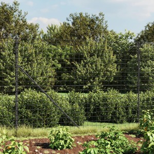 Wire Mesh Fence Anthracite 1.4x10 m Galvanised Steel