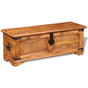 Storage Chest Rough Mango Wood