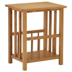 Magazine Table 45x35x55 cm Solid Oak Wood