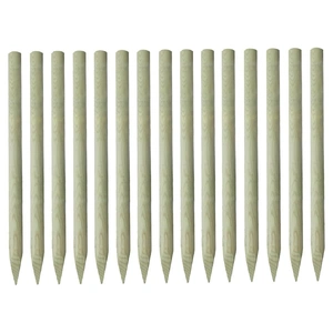 Pointed Fence Posts 15 pcs Impregnated Pinewood 4x150 cm