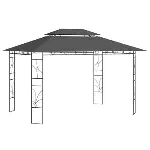 Gazebo 4x3x2.7 m Anthracite 160 g/m²