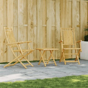 3 Piece Bistro Set Bamboo