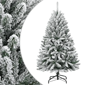 Artificial Hinged Christmas Tree with Flocked Snow 150 cm