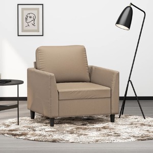 Sofa Chair Cappuccino 60 cm Faux Leather