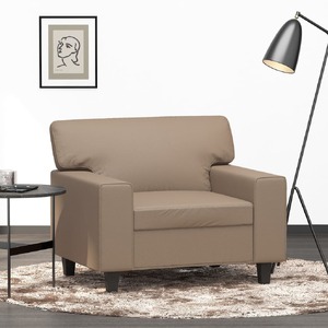 Sofa Chair Cappuccino 60 cm Faux Leather