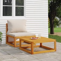 Coffee Table 68x68x29 cm Solid Acacia Wood