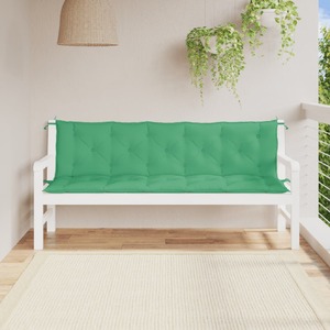 Garden Bench Cushions 2pcs Green 180x50x7cm Oxford Fabric