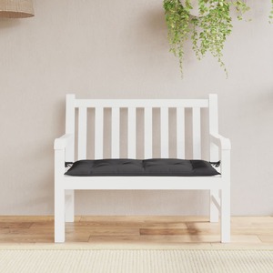 Garden Bench Cushion Black 110x50x7 cm Oxford Fabric