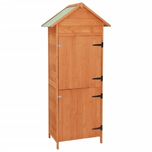 Garden Storage Cabinet Brown 42.5x64x190 cm