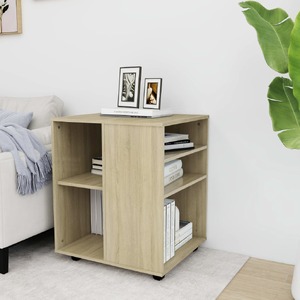 Rolling Cabinet Sonoma Oak 60x53x72 cm Engineered Wood