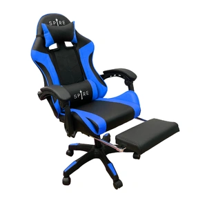 Spire Zinc Adjustable Gaming/Office Chair - Blue and Black