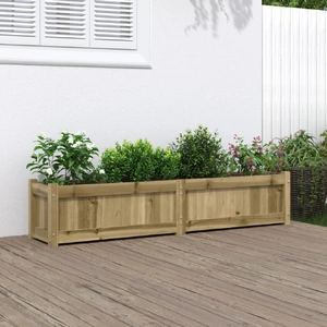 Garden Planter 150x31x31 cm Impregnated Wood Pine