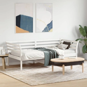 Day Bed without Mattress White 90x190 cm Solid Wood Pine