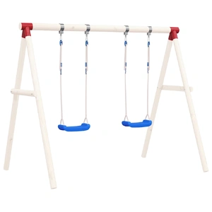 Swing Seats with Ropes 2 pcs Blue 38x16 cm Polyethene