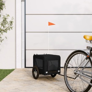 Pet Bike Trailer Black Oxford Fabric&Iron