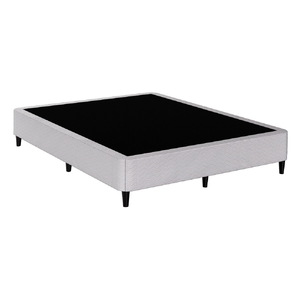 Bed Frame Double Size Metal Grey