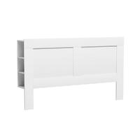 Bed Head Headboard King with Shelves - CABI White