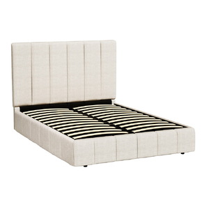 Bed Frame Double Size Beige