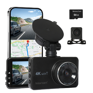  4K Car Dash Camera Front and Rear Dual Wifi GPS