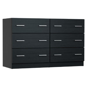 6 Chest of Drawers - VEDA Black