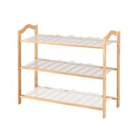 Bamboo Shoe Rack Storage Wooden Organizer Shelf Stand