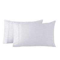 Blended Bamboo Pillowcase Twin Pack With Stripes