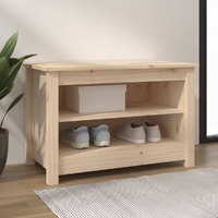 Shoe Bench Solid Wood Pine