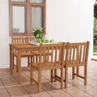 Garden Dining Set Solid Wood Teak