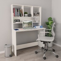 Desk with Shelves 110x45x157 cm Engineered Wood