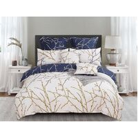 Tree ReversibleQuilt/Doona/Duvet Cover Set - Beige