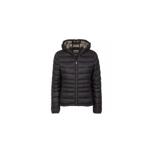 Fred Mello Short Down Jacket with Hood and Zip Closure