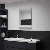 Wall Mirror with Shelf Tempered Glass