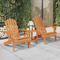 Garden Adirondack Chairs 2 pcs Solid Acacia Wood