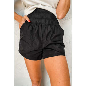 Azura Exchange Elastic High Waist Side Pockets Shorts