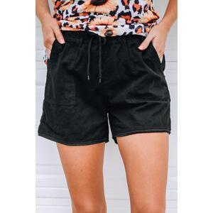 Azura Exchange Drawstring Casual Shorts with Raw Hem and Pockets