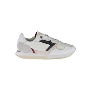 Tommy Hilfiger Women's White Polyester Sneaker