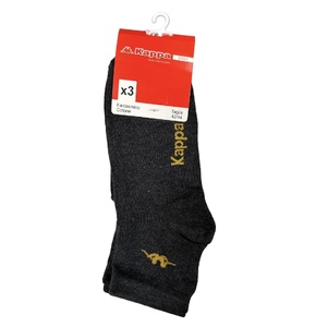 Kappa Mens Ankle Socks - 1 Pack of 3