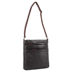 Milleni Womens Italian Leather Bag Soft Nappa Leather Cross-Body Travel