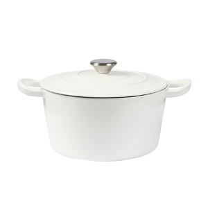  4L Enamel Dutch Oven Pot in White Colour