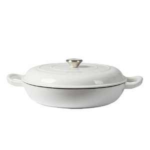  3.5L Enamel Dutch Oven Pan in White Colour